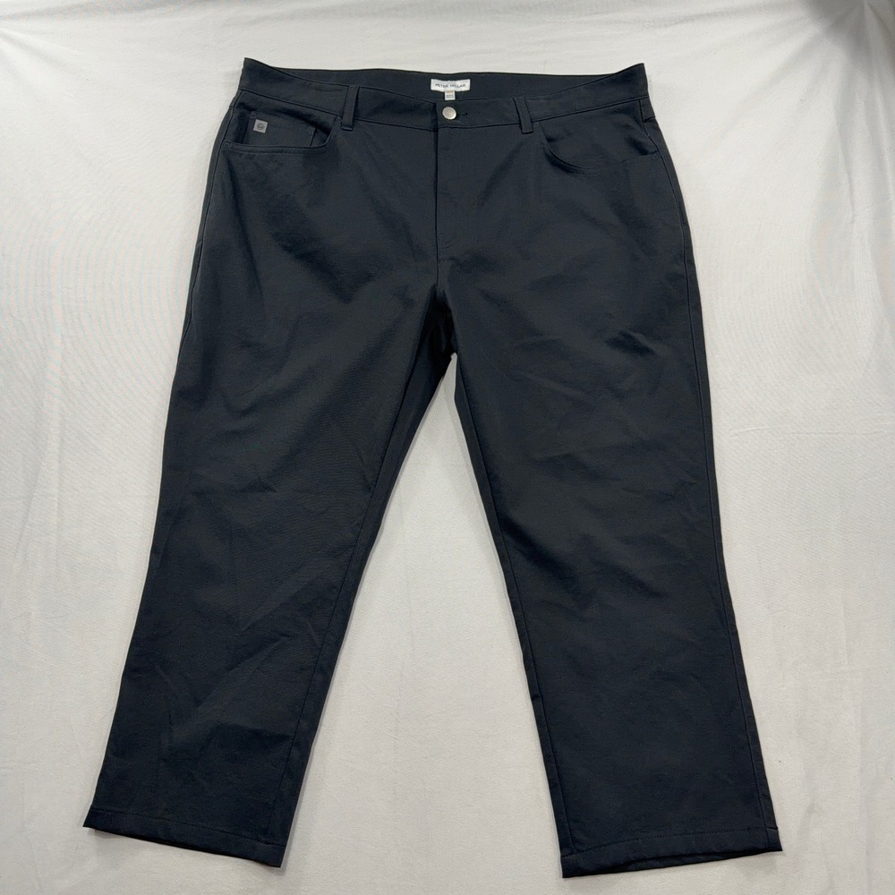 Peter Millar Pants Eb66 Performance Five-Pocket Black Mens 40/24